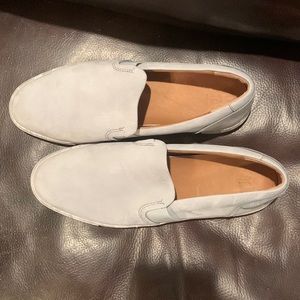 Light grey size 9.5 womens Frye slip-ons